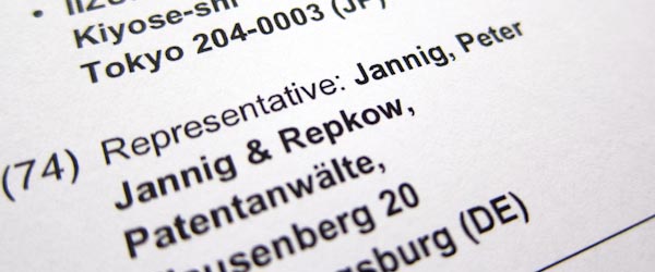 Bild auf Patentanwalt-Jannig-Seite von JANNIG & REPKOW - Patentanwälte, Augsburg und Berlin